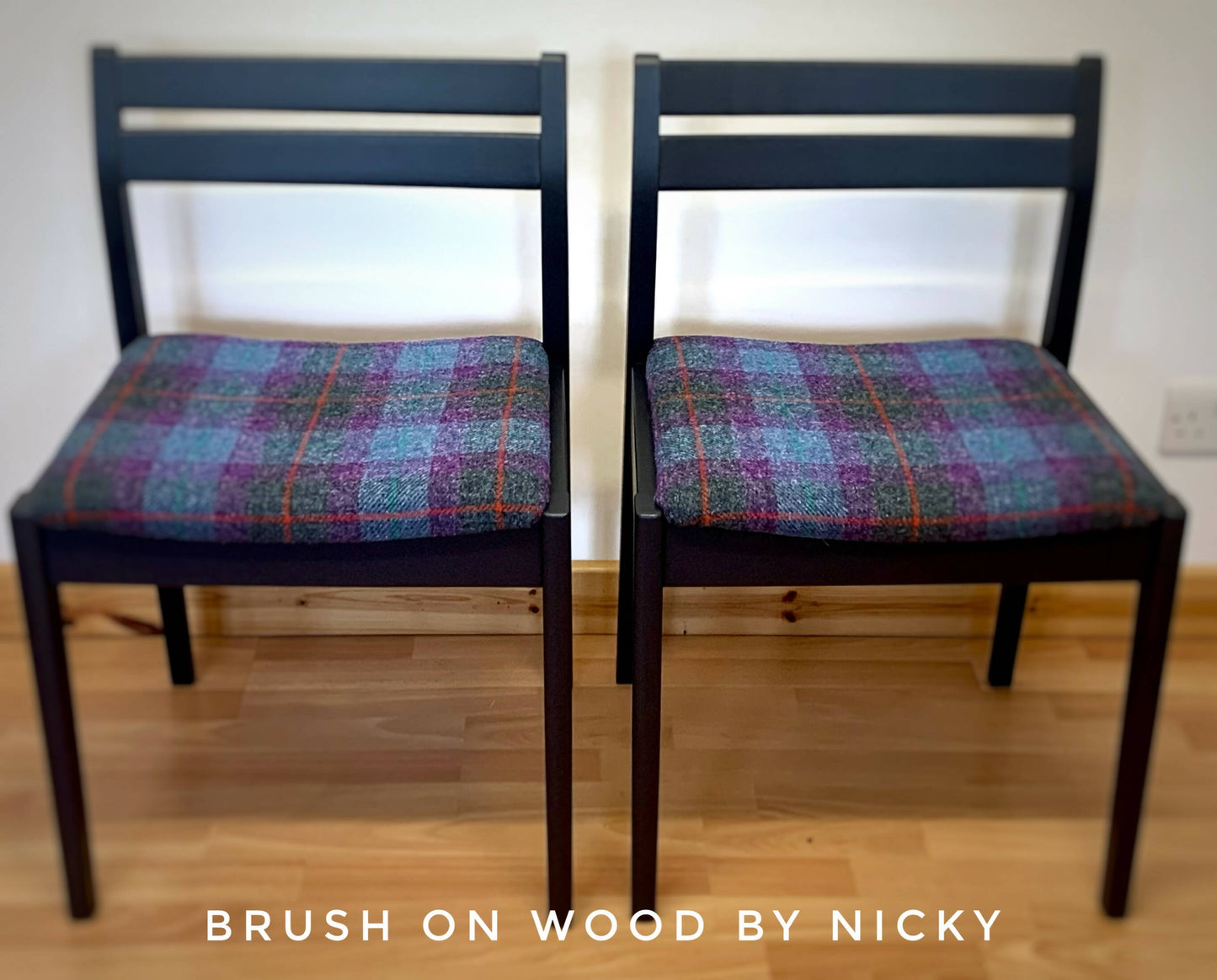 Harris Tweed Mid Century Chairs