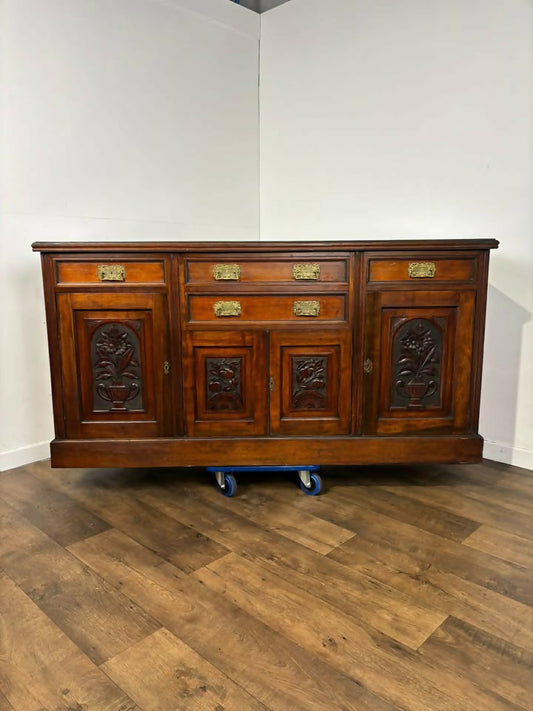 Edwardian Red Walnut Sideboard