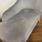 Modern Upholstered Grey Suede Chaise Longue / Day Bed