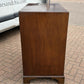 Vintage Mahogany Chest Of Drawers. Brass Handles, Bracket Feet, Fine Propotions