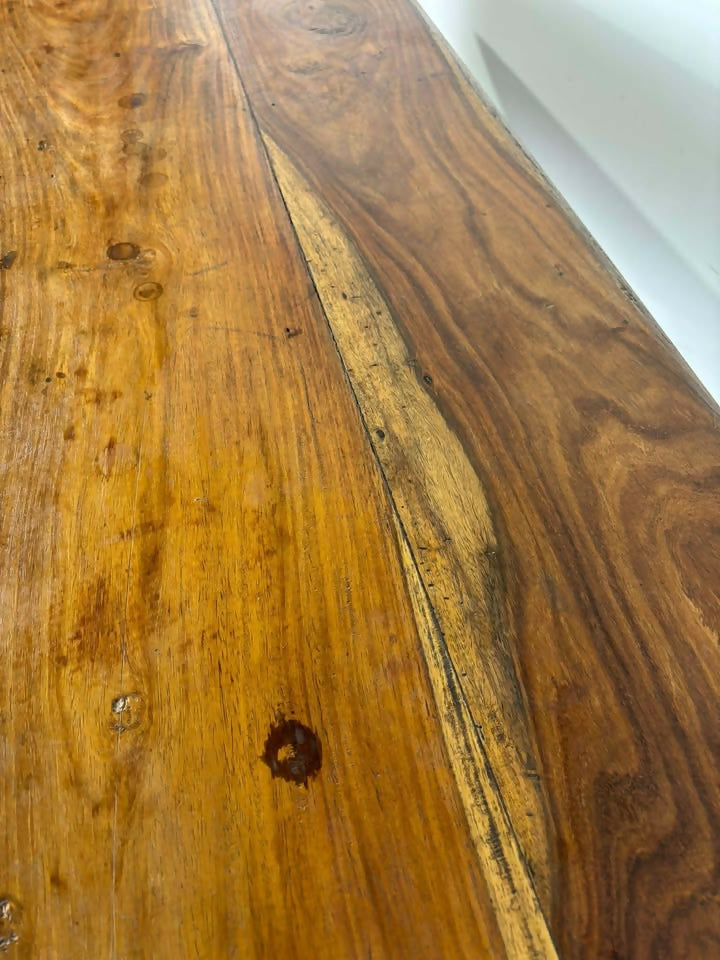 Reproduction French Country Style Acacia Wood Console Table