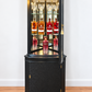 Corner Drinks Cabinet or Display Cabinet Restored Black Mahogany