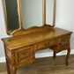 Dressing Table with Mirror Vintage French Oak Louis Vanity Table Makeup LOT 6320