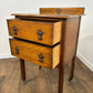 Vintage Oak Two Drawer Chest on Castors