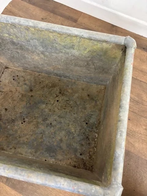 Vintage Galvanised Planter