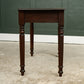 Victorian Mahogany Console Hall Table with 2 Drawers - Writing Desk