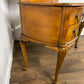 Vintage Walnut Veneered Dressing Table with Triptych Mirror