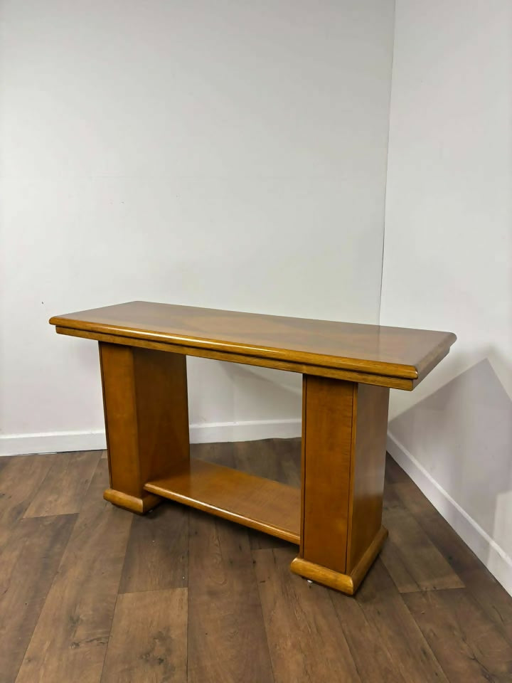 Art Deco Style Twin Pedestal Console Table