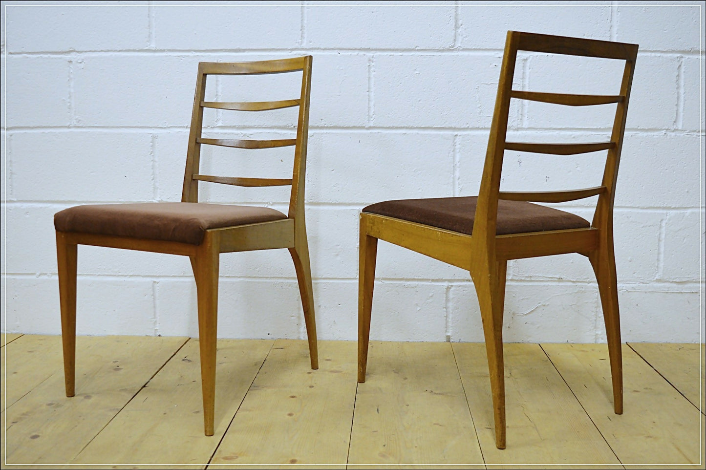 vintage dining chairs X4 teak McIntosh danish mid century DELIVERY