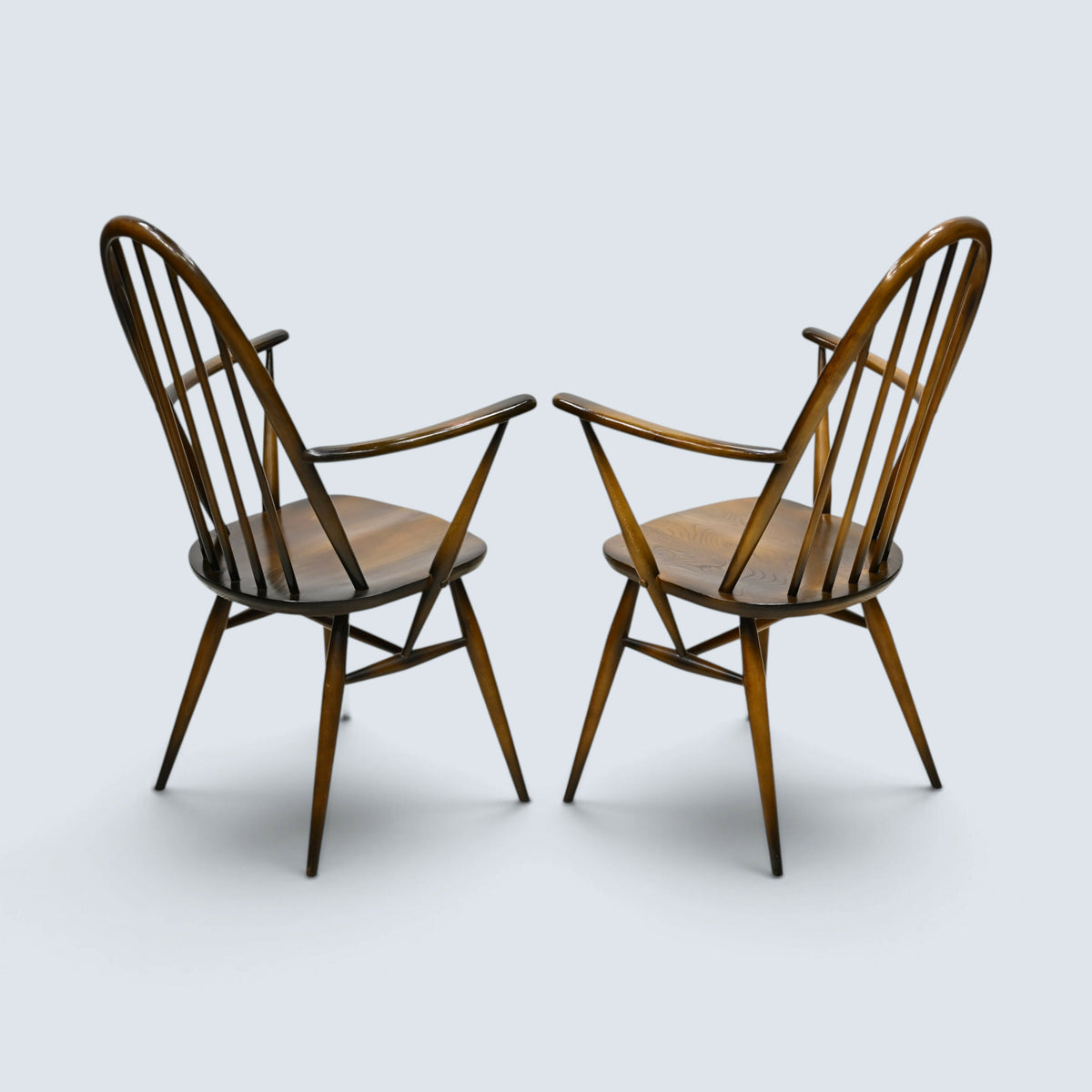 2 Ercol Carver Quaker Dining Chairs Traditional Finish FREE UK Delivery*