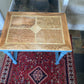 Solid Oak Vintage Inlaid Table Nest of 2