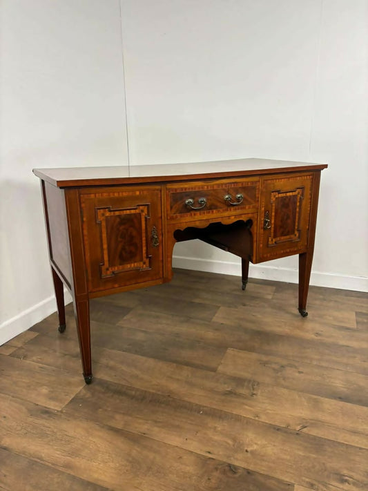 Edwardian Inlaid Mahogany Washstand