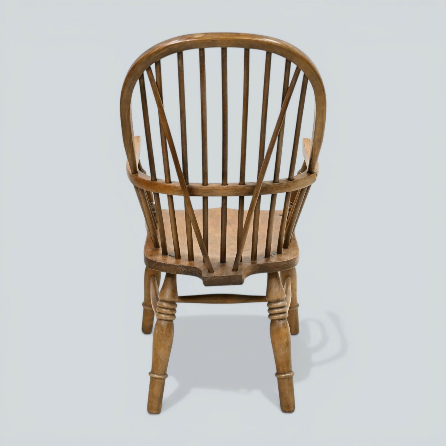 Stick Back Windsor Chair Elm and Beech Antique Bow Back Carver FREE UK Delivery*