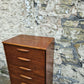 Austinsuite Chest of Drawers: Mid-Century Modern Tallboy Cabinet Teak Six Drawer
