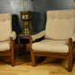 Pair of Mid-Century Guy Rogers ‘Virginia’ Teak Armchairs, 1960s