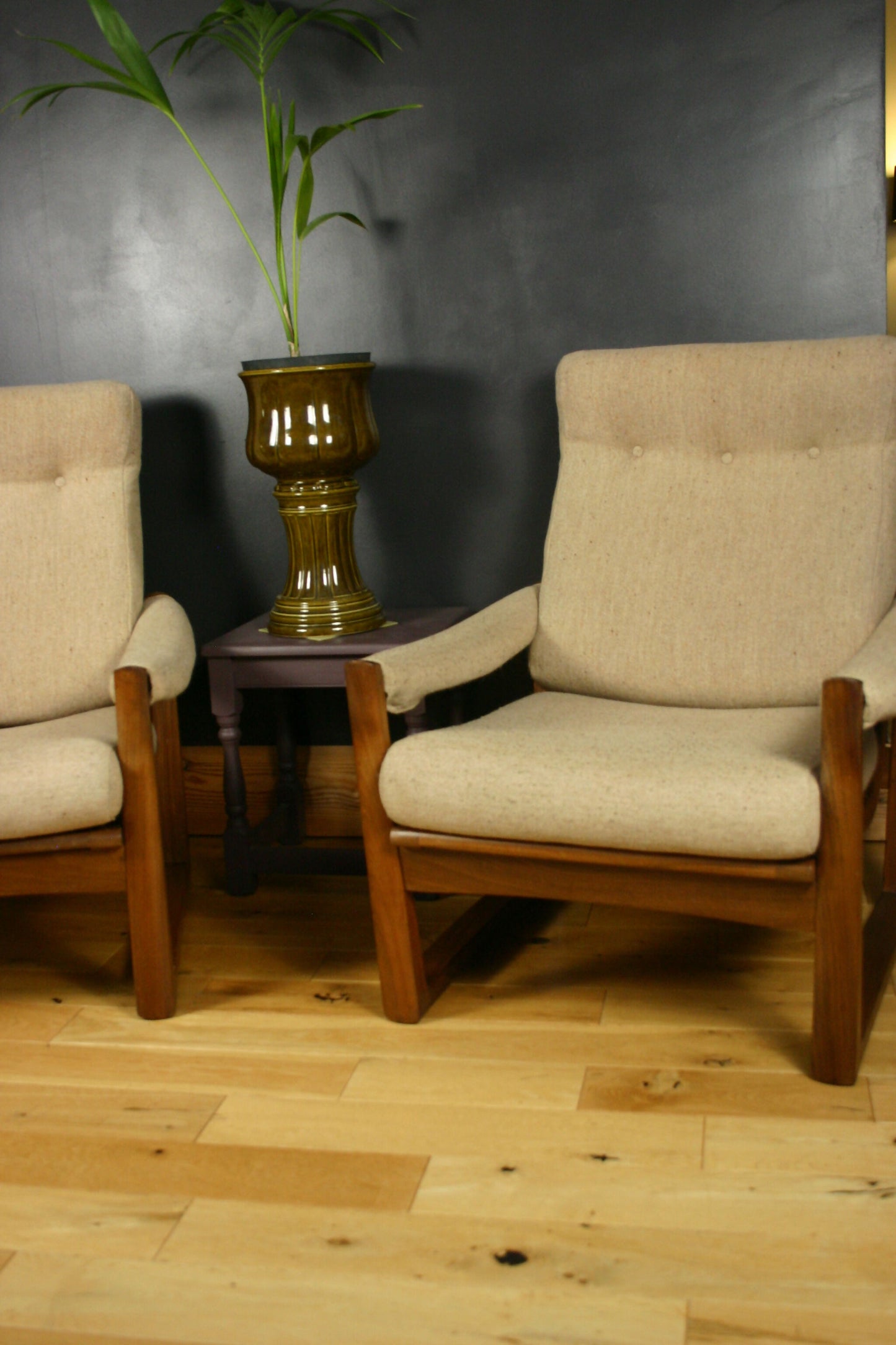 Pair of Mid-Century Guy Rogers ‘Virginia’ Teak Armchairs, 1960s