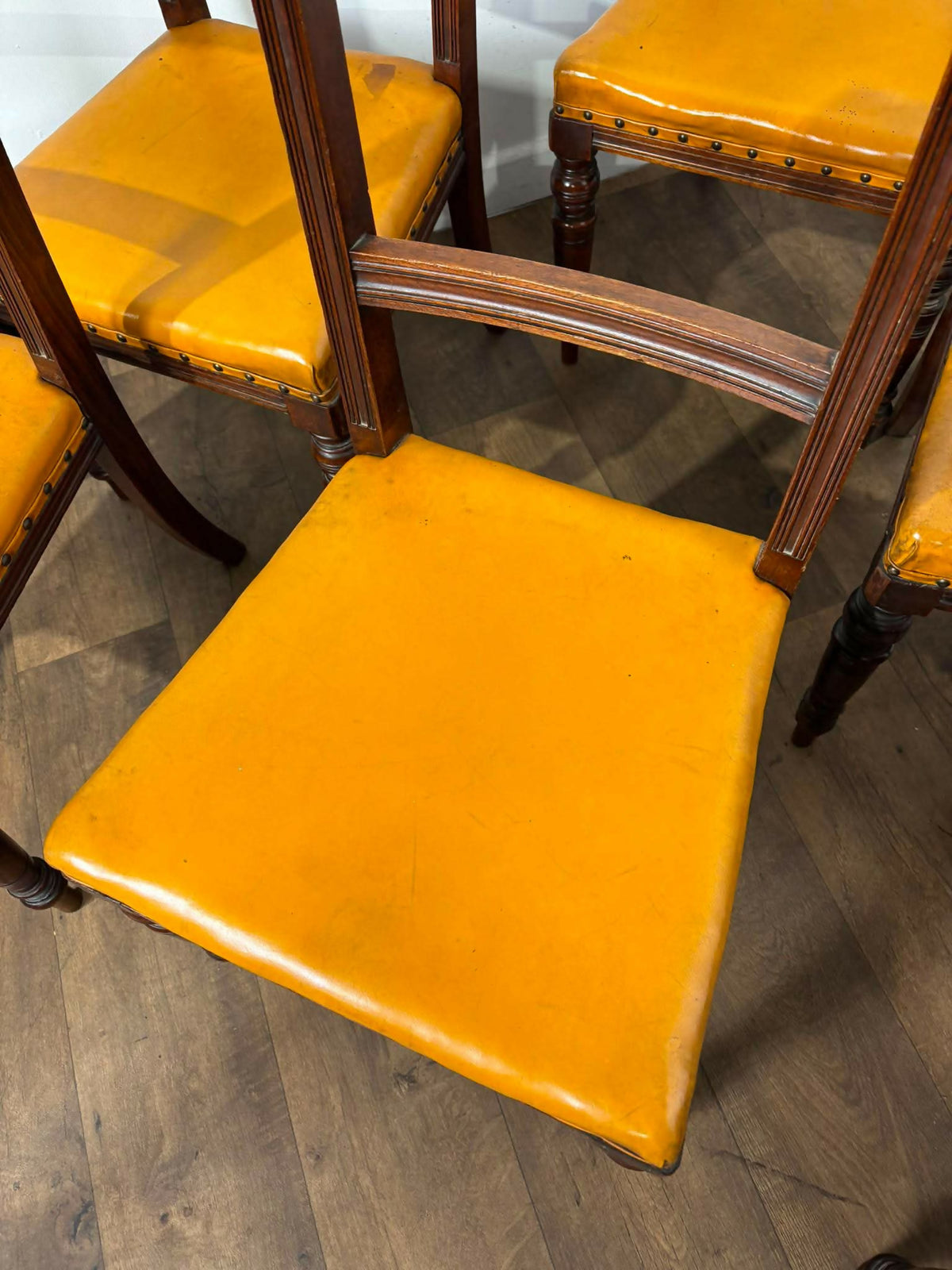 Set Of Six Edwardian Mahogany Dining Chairs