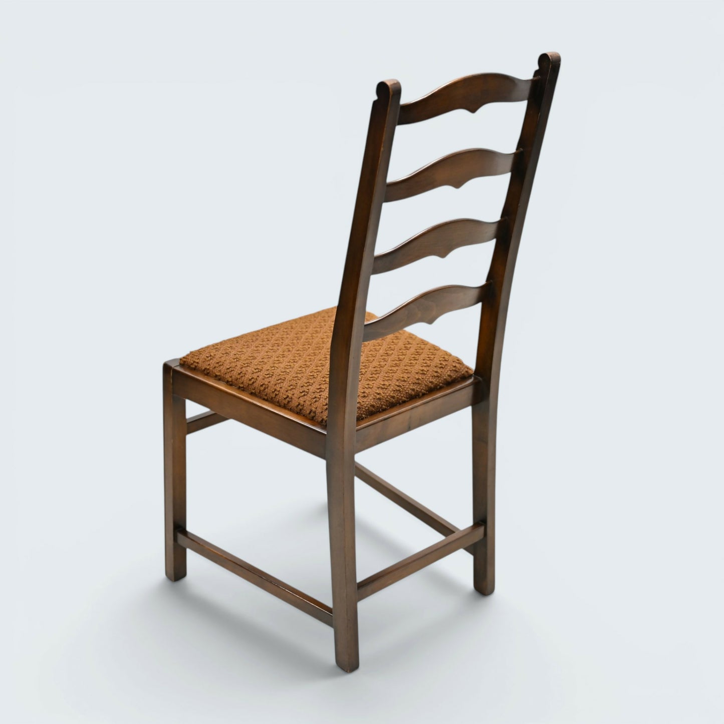 6 Ercol Dining Chairs 1970s Ladderback Drop On Seats Blue Label FREE UK Delivery