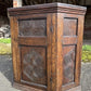 Antique Ecclesiastical Carved Oak Corner Kitchen Pantry Storage Cupboard
