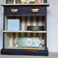 Black Coffee Hutch, Kitchen Dresser, Coffee Nook