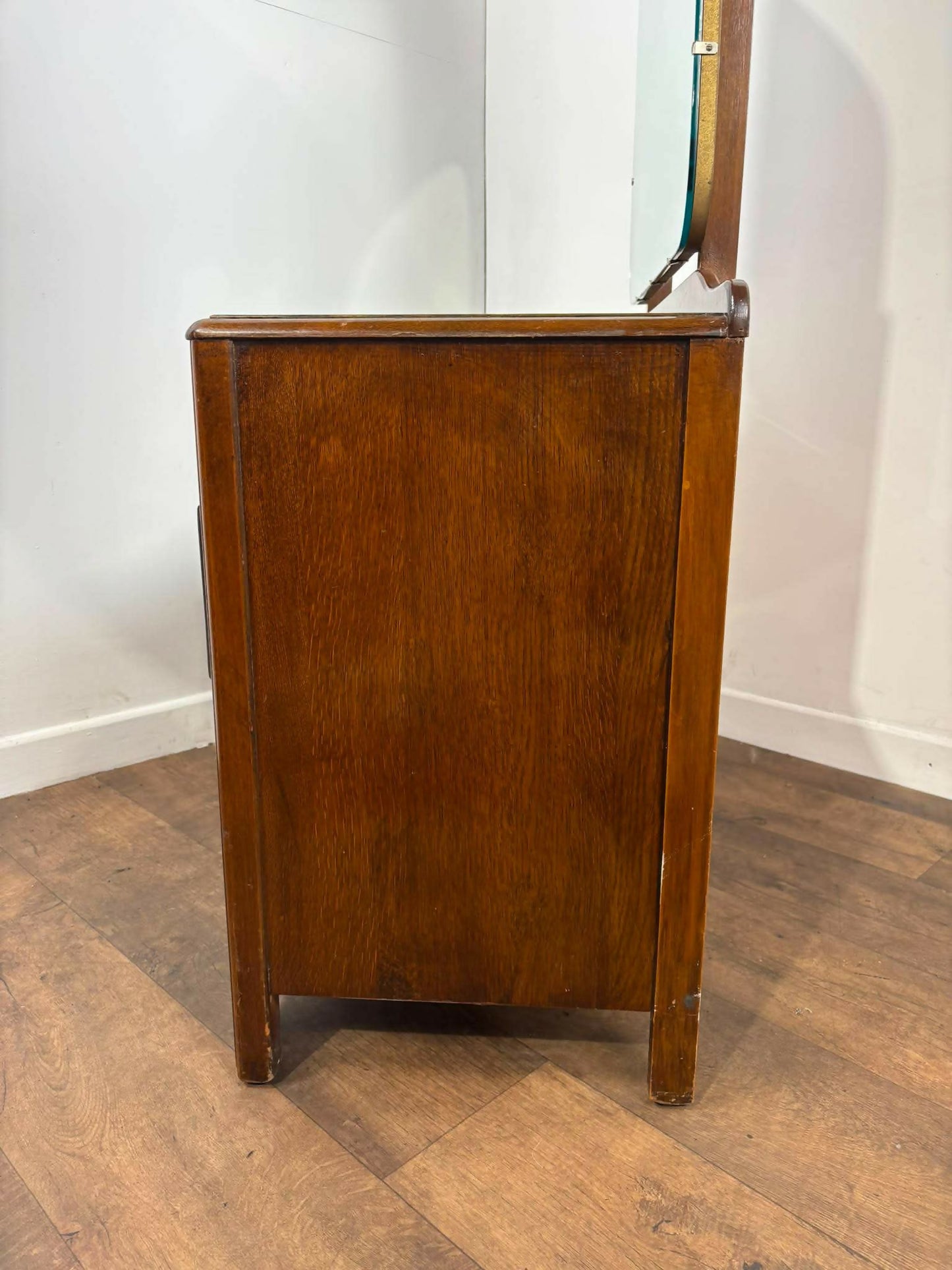 Vintage Oak Lebus Dressing Table with Mirror