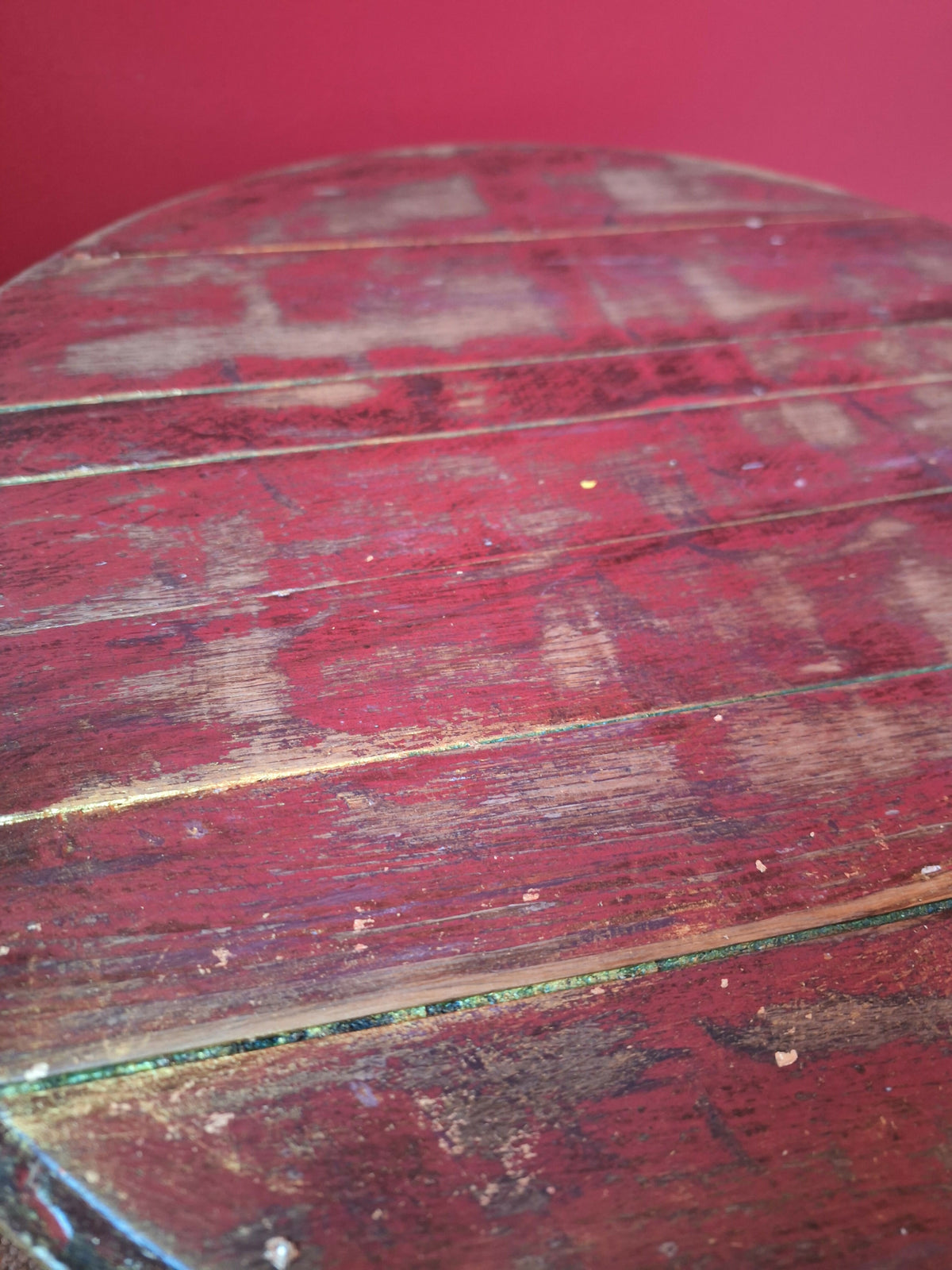 “Ambulance Legs” Whisky Barrel Top Coffee Table
