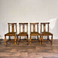Vintage Honey Oak Dining Chairsmm