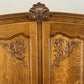 Wardrobe Vintage French Louis XVI Style Oak Four Door Armoire LOT 4814