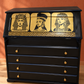THE AFRICAN ASPECTS UPCYCLED - ONE-OFF FURNITURE ART - The Golden Dynasty Statement writing bureau