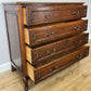 Chest of Drawers Vintage French Louis Oak 4 Drawers Carved Cabinet LOT 6527