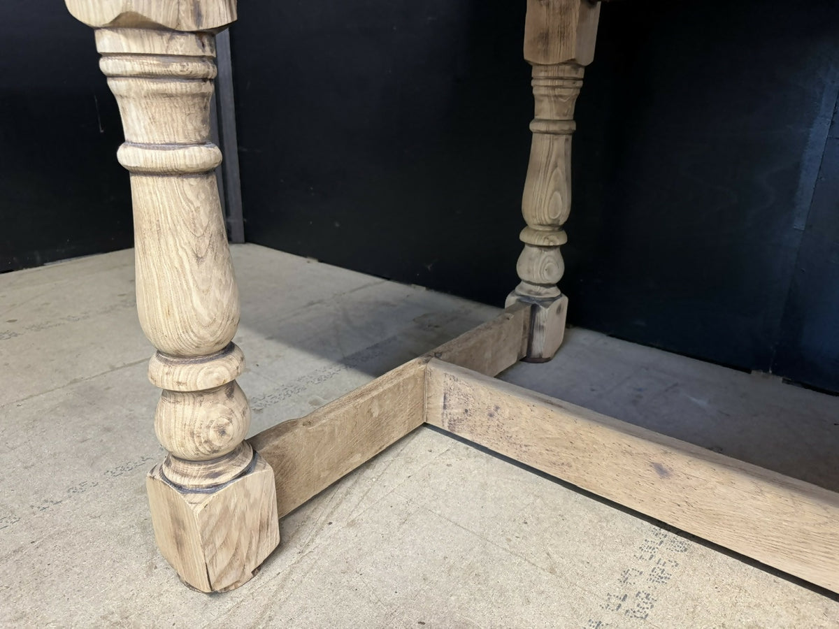 Large Oak Farmhouse Dining Table