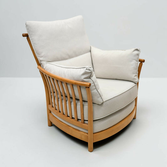 Ercol Renaissance Easy Chair Armchair Light Finish Model 1068 FREE UK* Delivery