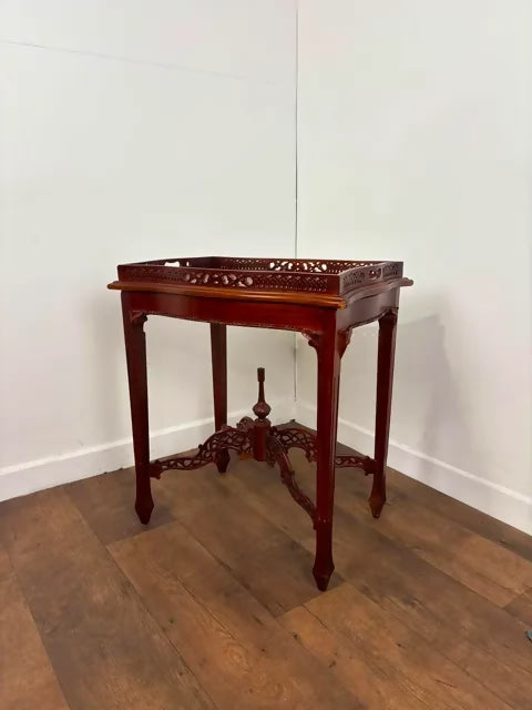 Vintage Chippendale Style Silver Display Table