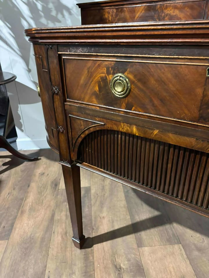 Regency Style Mahogany Galleried Sideboard