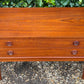 Vintage 1960's Danish Low Chest Of Drawers