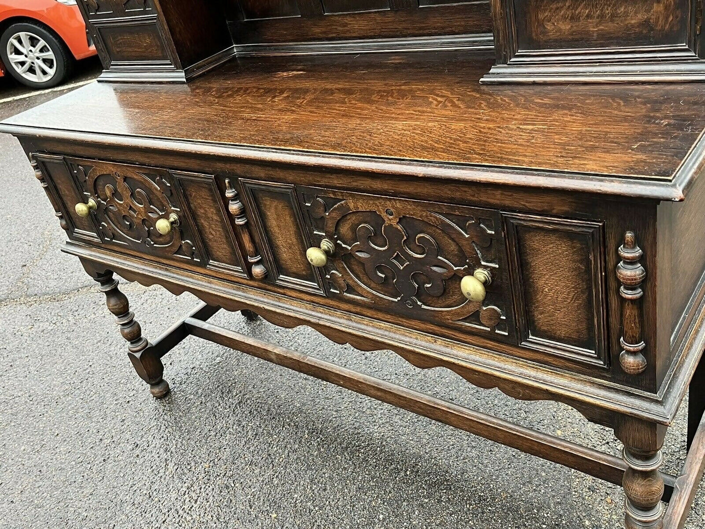 Oak Dresser By Denby & Spinks Of Leeds, Circa 1930's.