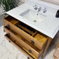Traditional Wooden Bathroom Vintage Vanity Unit - Elizabeth I