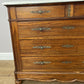 Chest of Drawers Antique French Walnut Marble Top Five Drawer Cabinet LOT 6451