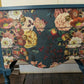 Strongbow Vintage Sideboard Dresser Painted Upcycled Dark Teal Floral Snake Print Commission Piece