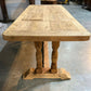 Deep French Oak Farmhouse Dining Table lovely top