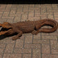 Cast Iron Crocodile, Large In Size. Vintage Garden Furniture