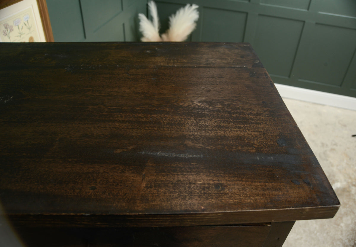 Dark Solid Wood Tallboy Drawers - Over 5 FT - Hardwood