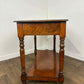Victorian Mahogany Washstand with Two Drawers & Ceramic Bowl