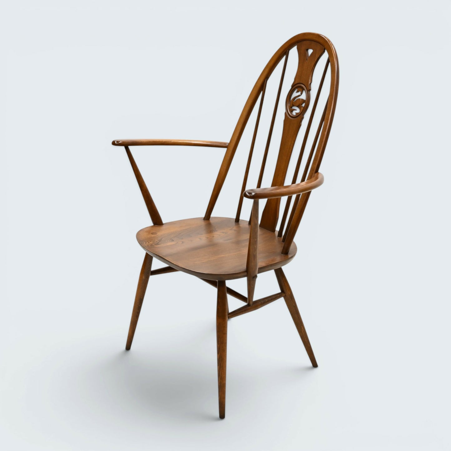 4 Ercol Swan Bow Back Dining Chairs Windsor Bow Golden Dawn FREE UK Delivery*