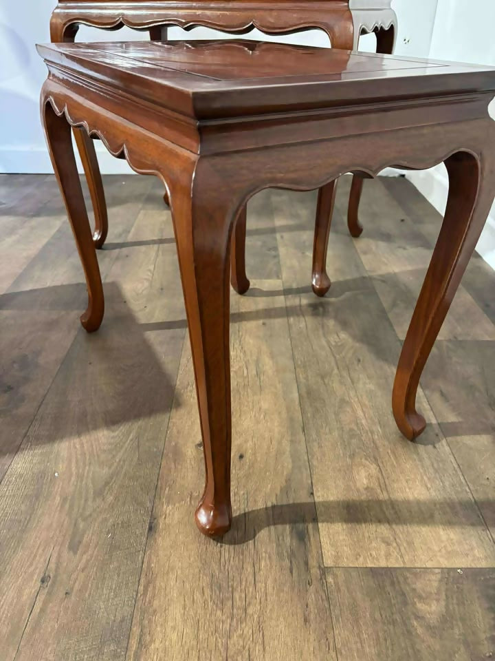 Oriental Style Nest of Three Tables