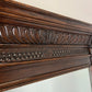 Antique French Oak Wall Mirror with Carved Frame Wall Decor 197cm LOT 4352