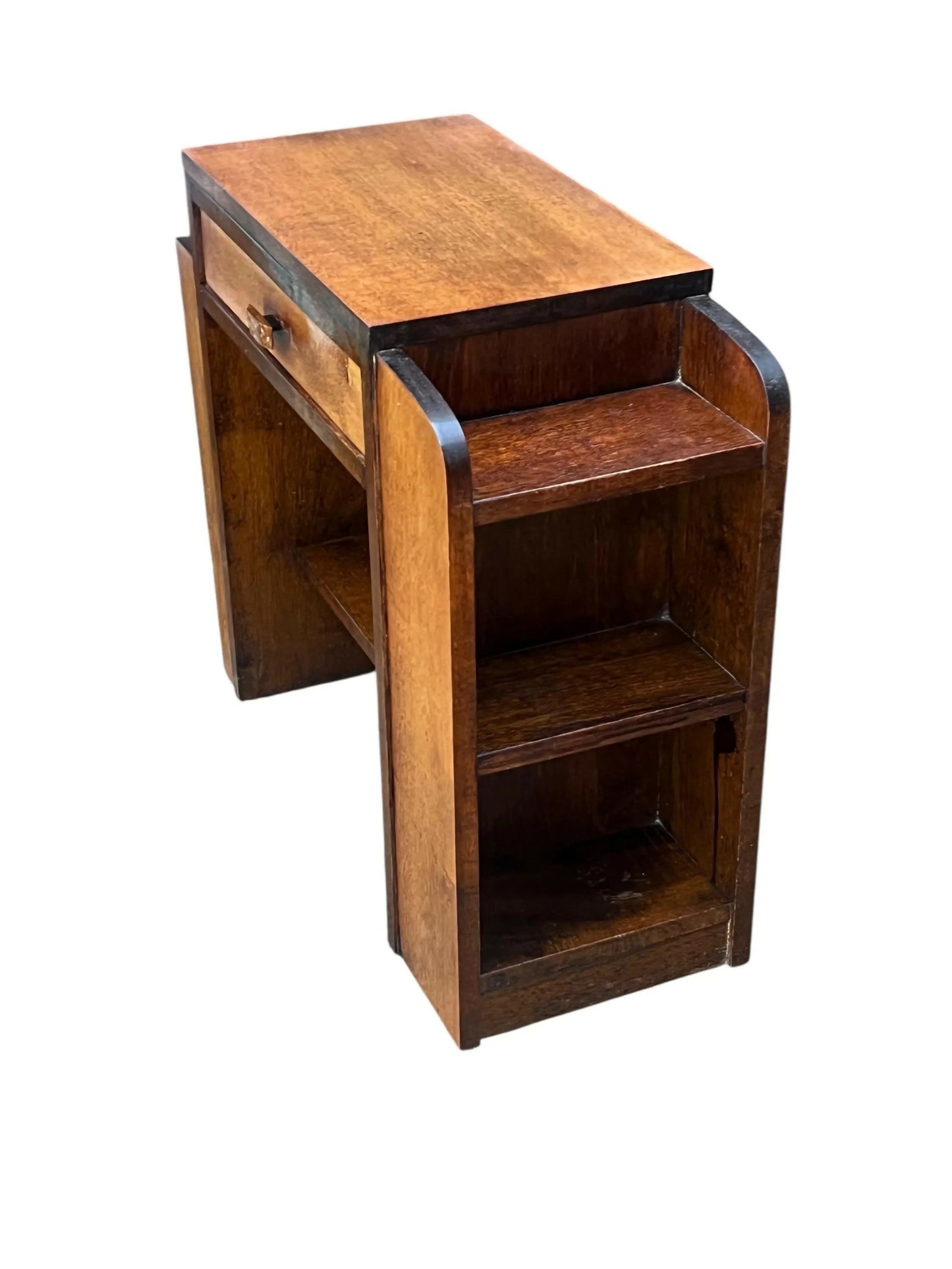 Antique Tawa wood Art Deco side table