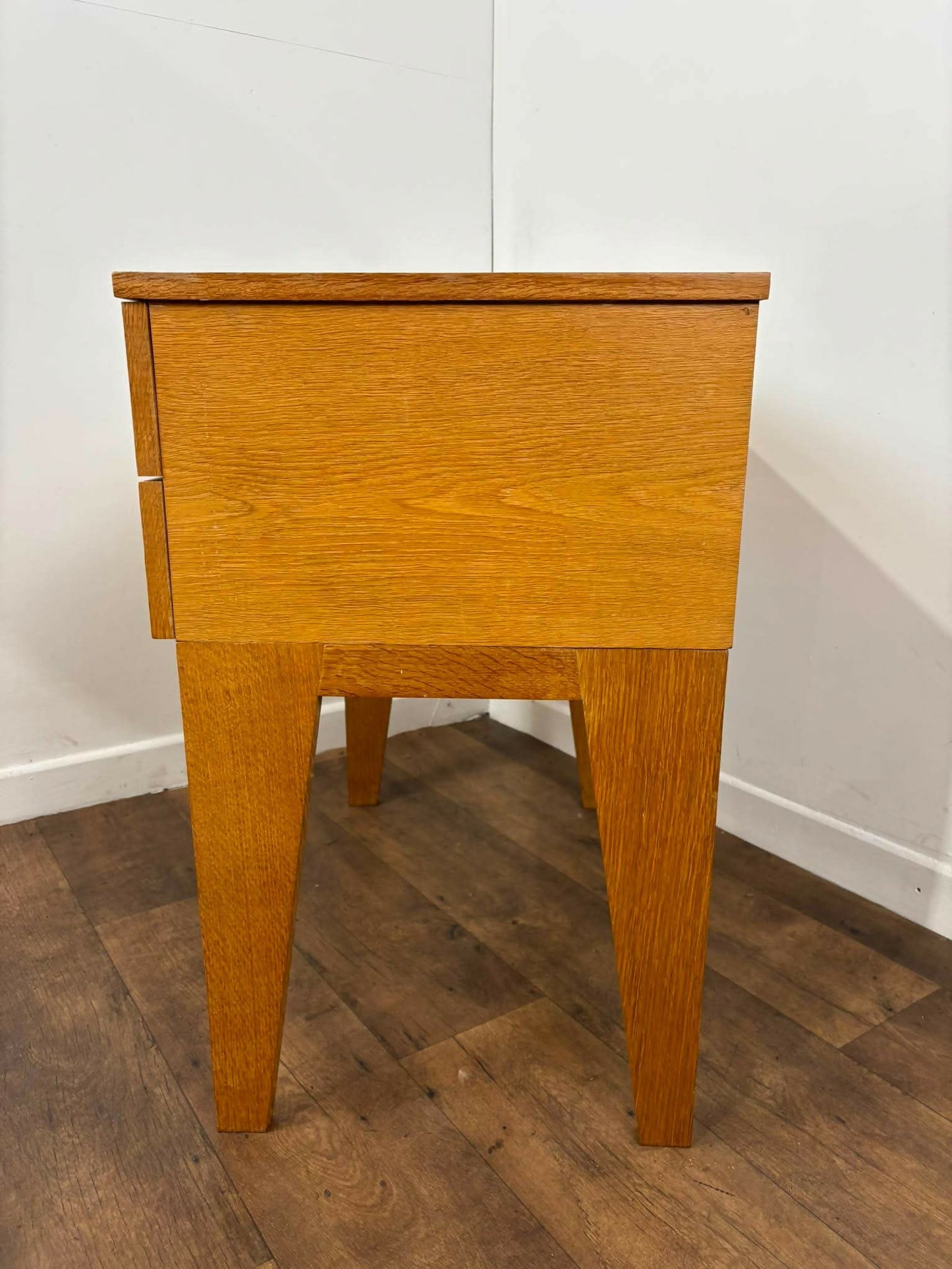 Vintage Golden Oak Two Drawer Chest
