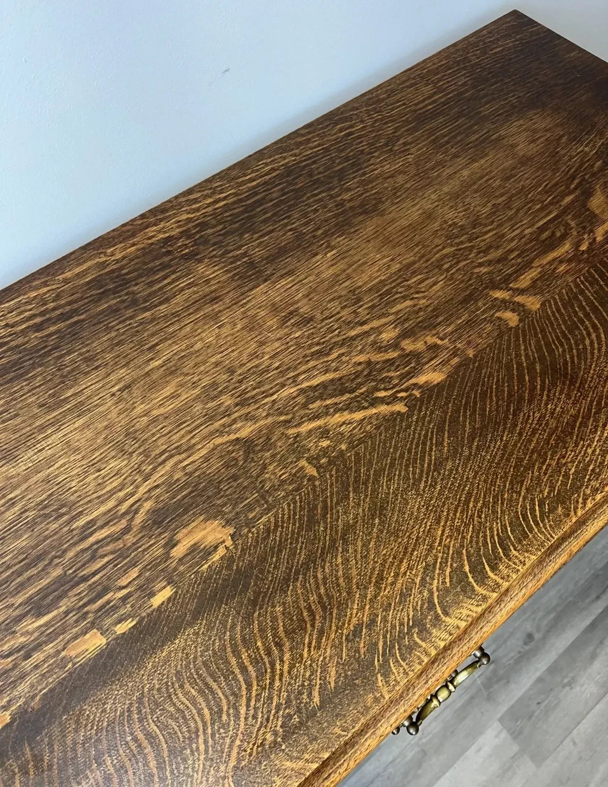 Cabinet Vintage French Louis XVI Style TV stand Desk Oak Sideboard LOT 4516