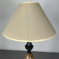 Table Lamp Vintage French Style Ceramic Brass Lamp with Shade LOT 5079